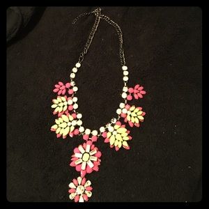 Fuschia & neon yellow statement necklace Fuschia & neon yellow statement necklace