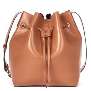 Sole Society Handbags - Sole Society drawstring bucket bag, faux leather Sole Society Handbags - Sole Society drawstring bucket bag, faux leather