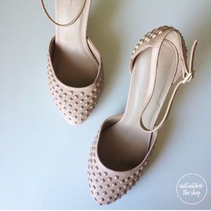 SALE⚡️ZARA pink studded ankle strap heels SALE⚡️ZARA pink studded ankle strap heels