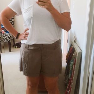 LOFT Pants - NWOT Loft Dark Khaki Shorts With Belt LOFT Pants - NWOT Loft Dark Khaki Shorts With Belt
