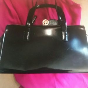 Alberta DI Canio Handbags - Alberta DI Canio Black Patent Leather Satchel NWO Alberta DI Canio Handbags - Alberta DI Canio Black Patent Leather Satchel NWO