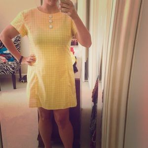 Dresses & Skirts - Vintage Yellow and White Checked Dress Dresses & Skirts - Vintage Yellow and White Checked Dress