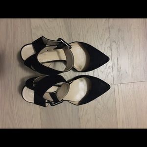 Black zara pumps with ankle strap Black zara pumps with ankle strap