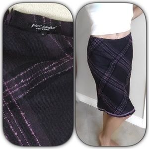 Betsey Johnson purple/black skirt Betsey Johnson purple/black skirt