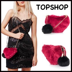 Topshop Handbags - TOPSHOP Mini Heart Bag Crossbody Topshop Handbags - TOPSHOP Mini Heart Bag Crossbody