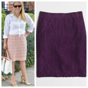 J. Crew floral lace pencil skirt J. Crew floral lace pencil skirt