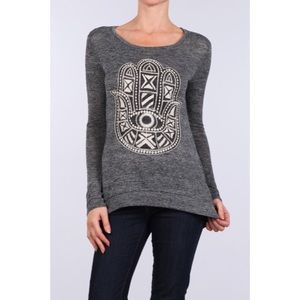 Tops - Hamsa Long Sleeve Top Tops - Hamsa Long Sleeve Top