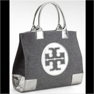 Tory Burch Large Gray Felt Tote Tory Burch Large Gray Felt Tote
