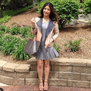 Gypsy Junkie Dresses & Skirts - Grey ruffle t shirt dress Gypsy Junkie Dresses & Skirts - Grey ruffle t shirt dress