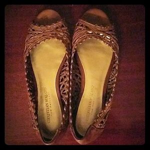 Christian Siriano Shoes - Christian Siriano Brown Woven Flats Christian Siriano Shoes - Christian Siriano Brown Woven Flats