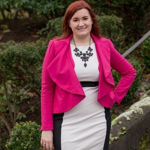 INC International Concepts Jackets & Blazers - Pink Ruffle Blazer INC International Concepts Jackets & Blazers - Pink Ruffle Blazer