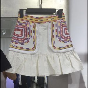 Style Mafia Dresses & Skirts - Mini skirt cotton denim embroidered new size 0 xxs Style Mafia Dresses & Skirts - Mini skirt cotton denim embroidered new size 0 xxs
