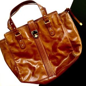 Badgley Mischka Handbags - Badgley Mischka brown leather tote bag Badgley Mischka Handbags - Badgley Mischka brown leather tote bag