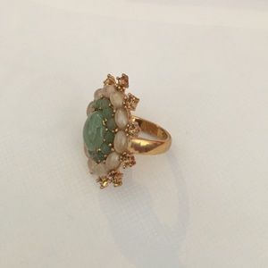 JCrew mint green pink and gold ring JCrew mint green pink and gold ring