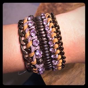 henri bendel Jewelry - NWT Henri Bendel Purple/Brown Chain Bracelet henri bendel Jewelry - NWT Henri Bendel Purple/Brown Chain Bracelet