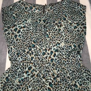 Dresses & Skirts - Teal Leopard Print Dress Dresses & Skirts - Teal Leopard Print Dress