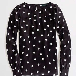 J. Crew Factory Tops - Adorable J. Crew Factory Polka Dot Blouse J. Crew Factory Tops - Adorable J. Crew Factory Polka Dot Blouse