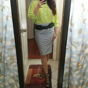 ASOS Tops - 🆕{NWOT} • Lime Button Silk Blouse • ASOS Tops - 🆕{NWOT} • Lime Button Silk Blouse •