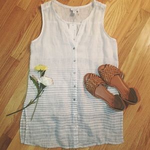 Kenar Tops - 🎀Host Pick!🎀 Linen Striped Top Kenar Tops - 🎀Host Pick!🎀 Linen Striped Top