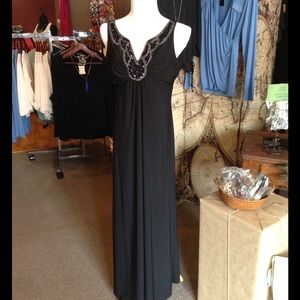 New York & Company Dresses & Skirts - Black Embellished Maxi Dress New York & Company Dresses & Skirts - Black Embellished Maxi Dress