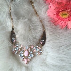 ASOS Jewelry - Pink & Gold Lucite Statement Necklace ASOS Jewelry - Pink & Gold Lucite Statement Necklace