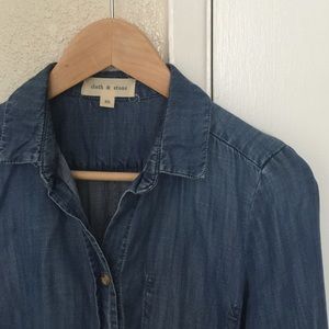 Anthropologie Cloth & Stone Chambray Shirt Anthropologie Cloth & Stone Chambray Shirt