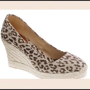 NWOT J.Crew leopard printed wedge espadrilles NWOT J.Crew leopard printed wedge espadrilles