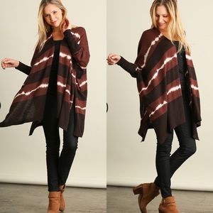 Sweaters - Tie Dye Print Cardigan Sweaters - Tie Dye Print Cardigan