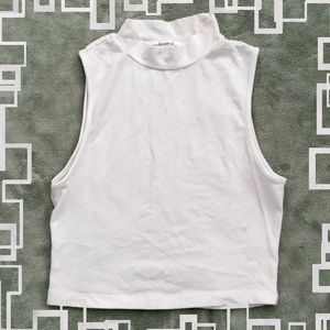 Ambiance Apparel Tops - Mockneck sleeveless crop top Ambiance Apparel Tops - Mockneck sleeveless crop top