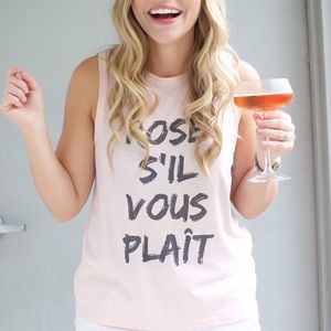 South Parade Tops - Pink Rosé Muscle Tank South Parade Tops - Pink Rosé Muscle Tank