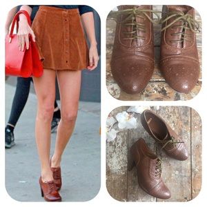 ASOS Shoes - ASOS Oxford Brown Heels ASOS Shoes - ASOS Oxford Brown Heels