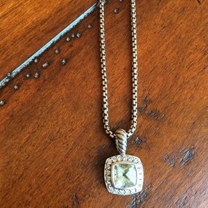 David Yurman petite Albion prasiolite necklace David Yurman petite Albion prasiolite necklace