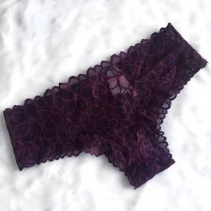 PINK Victoria's Secret Other - Pink VS Burgundy Lace Extra Low Rise Cheekster PINK Victoria's Secret Other - Pink VS Burgundy Lace Extra Low Rise Cheekster
