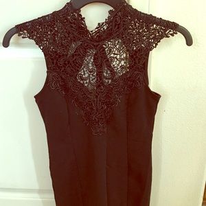 Zinga Dresses & Skirts - Black lace neck dress sm Zinga Dresses & Skirts - Black lace neck dress sm