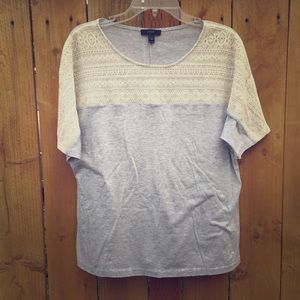 J. Crew Tops - J. Crew T-Shirt with Lace Detail J. Crew Tops - J. Crew T-Shirt with Lace Detail