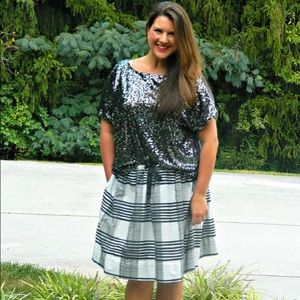 Jennifer Lopez Tops - Jennifer Lopez Grey Sequined Top Jennifer Lopez Tops - Jennifer Lopez Grey Sequined Top
