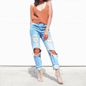 boutique Pants - Ripped Denim Jeans β¨ boutique Pants - Ripped Denim Jeans β¨