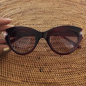 Accessories - Burgundy Cat-Eye Sunnies Accessories - Burgundy Cat-Eye Sunnies