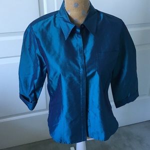 Express Tops - Express silk blue top! Express Tops - Express silk blue top!