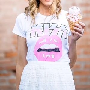 Junk Food Tops - Kiss tee Junk Food Tops - Kiss tee
