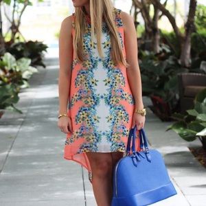 Everly Dresses & Skirts - Everly Peach Floral Hi Low Dress Everly Dresses & Skirts - Everly Peach Floral Hi Low Dress