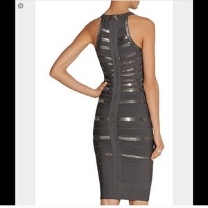 Herve Leger Dresses & Skirts - Sequin Daga Dress in Gunmetal Herve Leger Dresses & Skirts - Sequin Daga Dress in Gunmetal