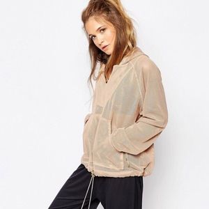 Free People Tops - Free People Mesh Just Breathe Billowing Hoodie Free People Tops - Free People Mesh Just Breathe Billowing Hoodie