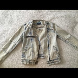 Zara Jackets & Blazers - Zara Denim Motorcycle Jacket Zara Jackets & Blazers - Zara Denim Motorcycle Jacket