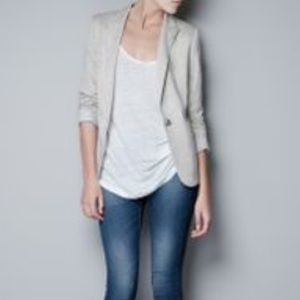 Zara Jackets & Blazers - Zara Grey Sweatshirt Blazer Zara Jackets & Blazers - Zara Grey Sweatshirt Blazer