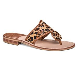 Jack Rogers Shoes - Jack Rogers Leopard Calf Hair Sandals Jack Rogers Shoes - Jack Rogers Leopard Calf Hair Sandals
