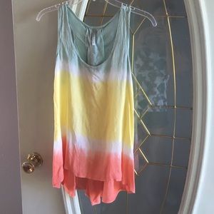 Zinga Tops - Colorblock lace up tank Zinga Tops - Colorblock lace up tank