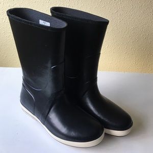 Sperry Top-Sider Shoes - Sperry Top-Sider black fleece lined rain boots sz7 Sperry Top-Sider Shoes - Sperry Top-Sider black fleece lined rain boots sz7