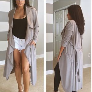 Jackets & Blazers - COMING SOON• Mauve stone luxe duster Jackets & Blazers - COMING SOON• Mauve stone luxe duster