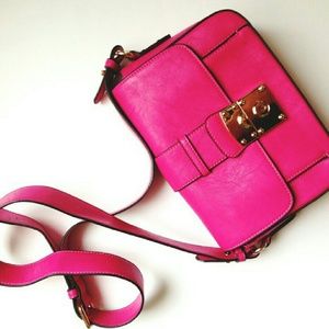Melie Bianco Handbags - Fuschia Crossbody Bag Melie Bianco Handbags - Fuschia Crossbody Bag